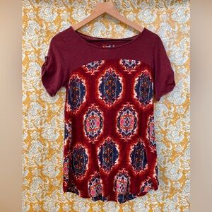 Anthropologie Meadow Rue Solvo Printed Top